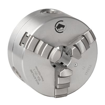 BISON 3-Bakket Centrerpatron Ø315 mm-Stål-Kegle 6-DIN 55027-Direkte montering (Bajonet)-3534-315-6